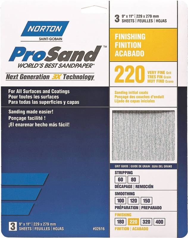 PROSAND HIGH SANDPAPER 220 GRIT