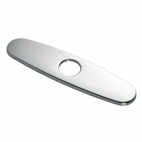 FAUCET PLATE CHROME ROUND BIG