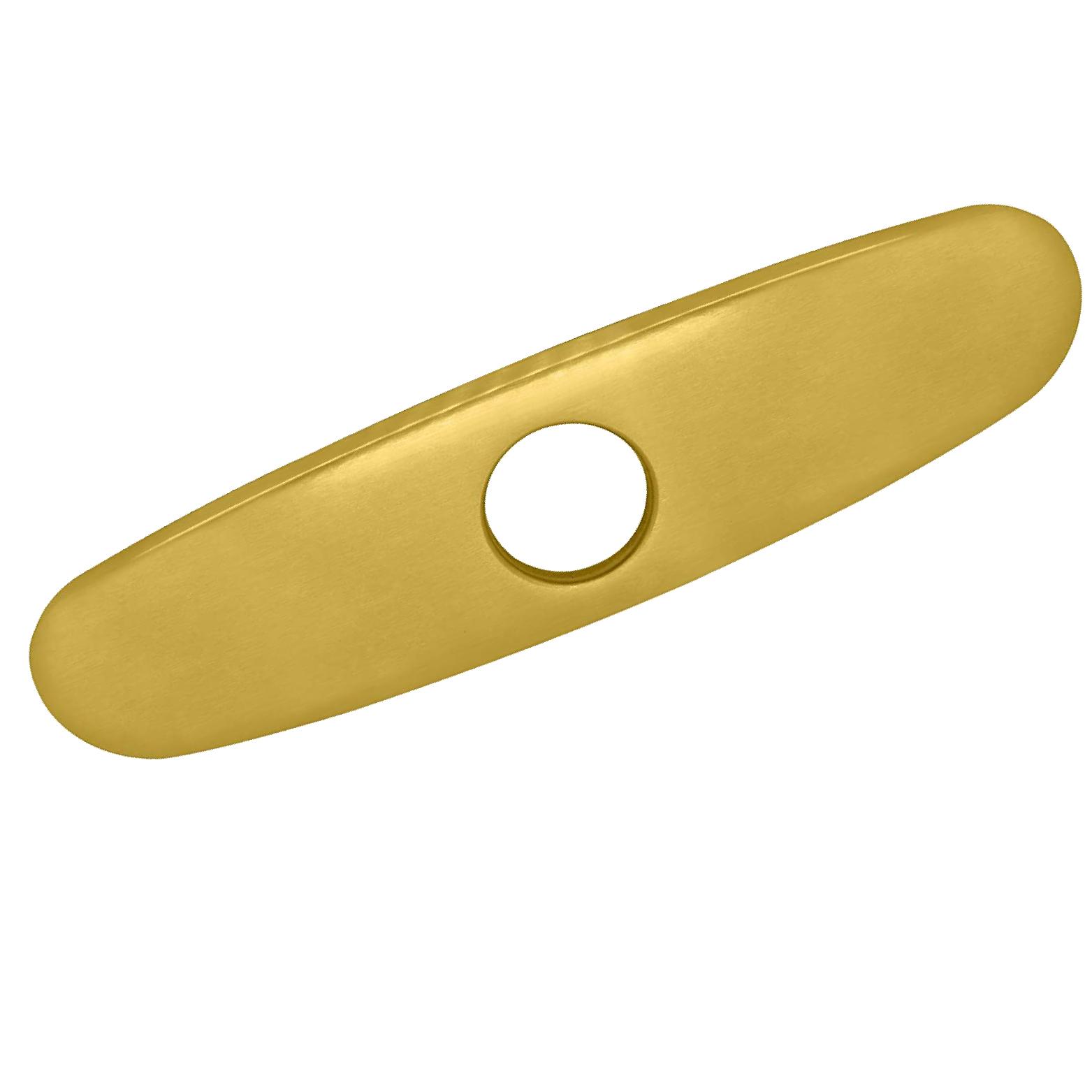 FAUCET PLATE GOLDEN ROUND BIG