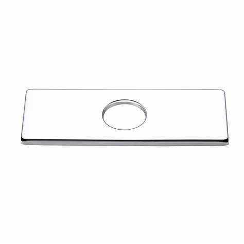 FAUCET PLATE CHROME SQUARE