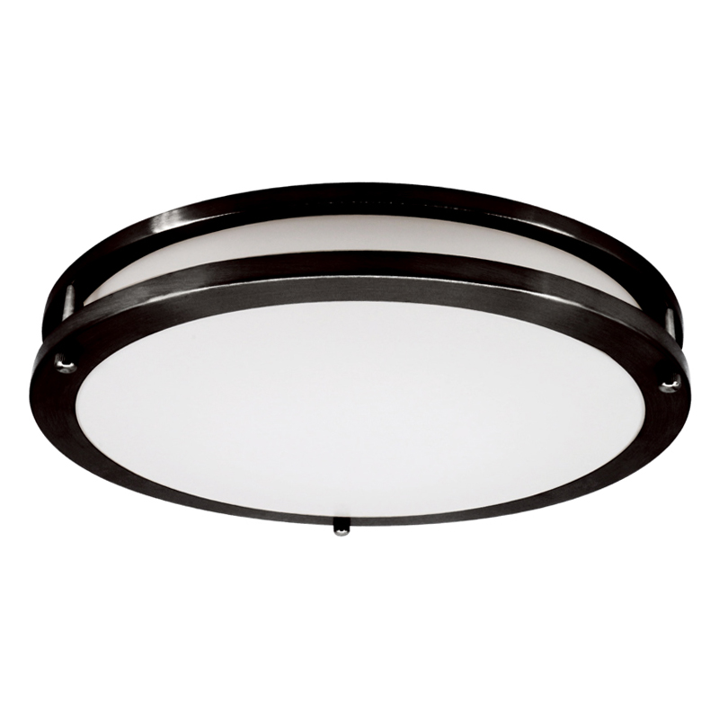 12" FLUSH MOUNT BLACK RING 5CCT