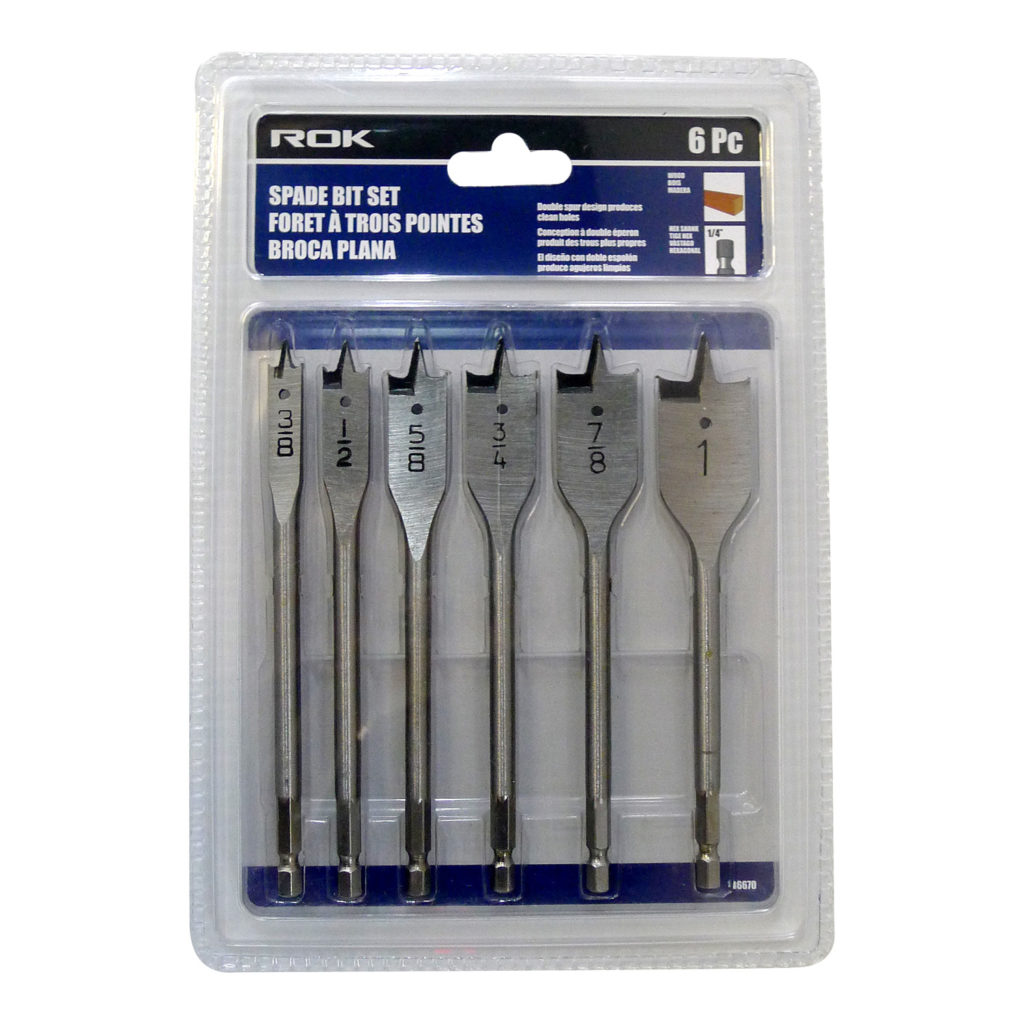 SPADE BIT SET 6PC