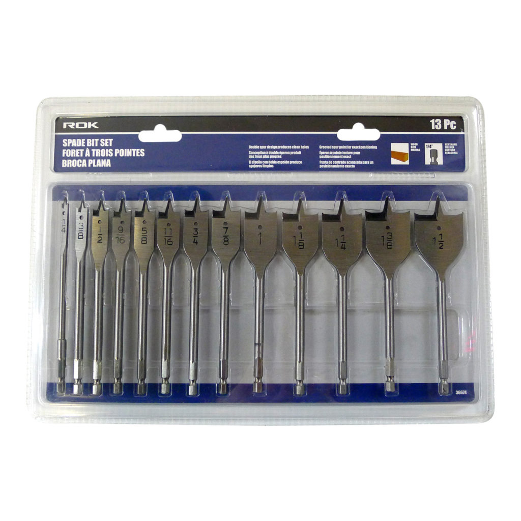 SPADE BIT SET 13PC