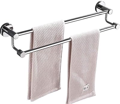 DOUBLE TOWEL BAR CHROME 24"