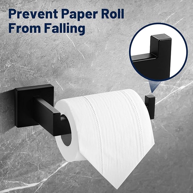 TOILET PAPER HOLDER BLACK