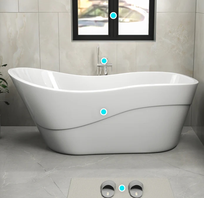 CM7113 67" BATH TUB