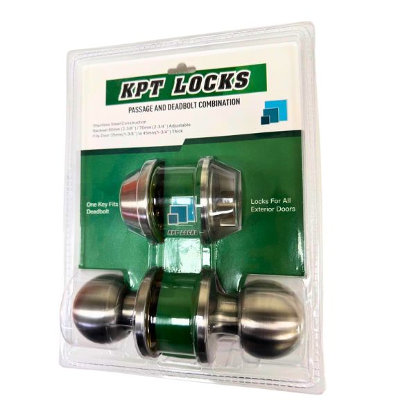 (KPT) COMBO DEADBOLT LOCK SILVER