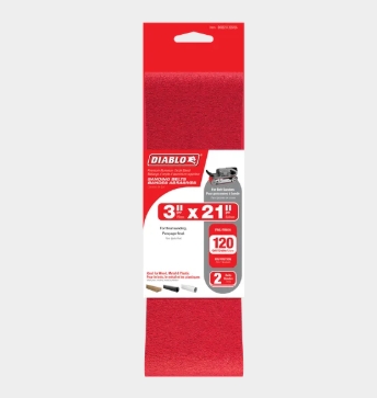 SANDING BELT 3"X21"120GRIT 2PC