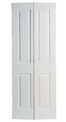 KPT 24-in x 80-in Square Smooth Bifold Door