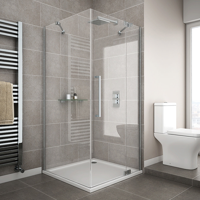 KPT Square Shower Door + Base  36x36"