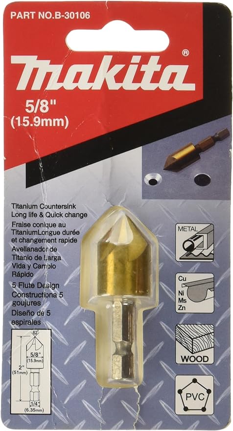 5/8" COUNTERSINK BIT 1/4" T C