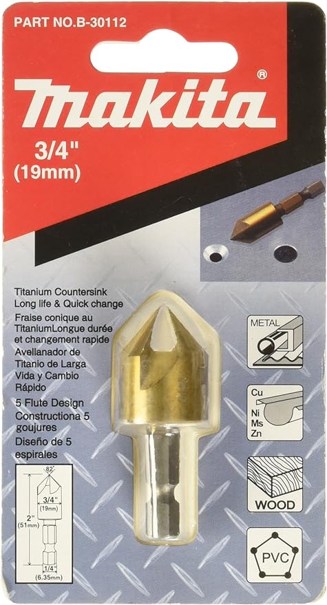 3/4" COUNTERSINK BIT 1/4" T C