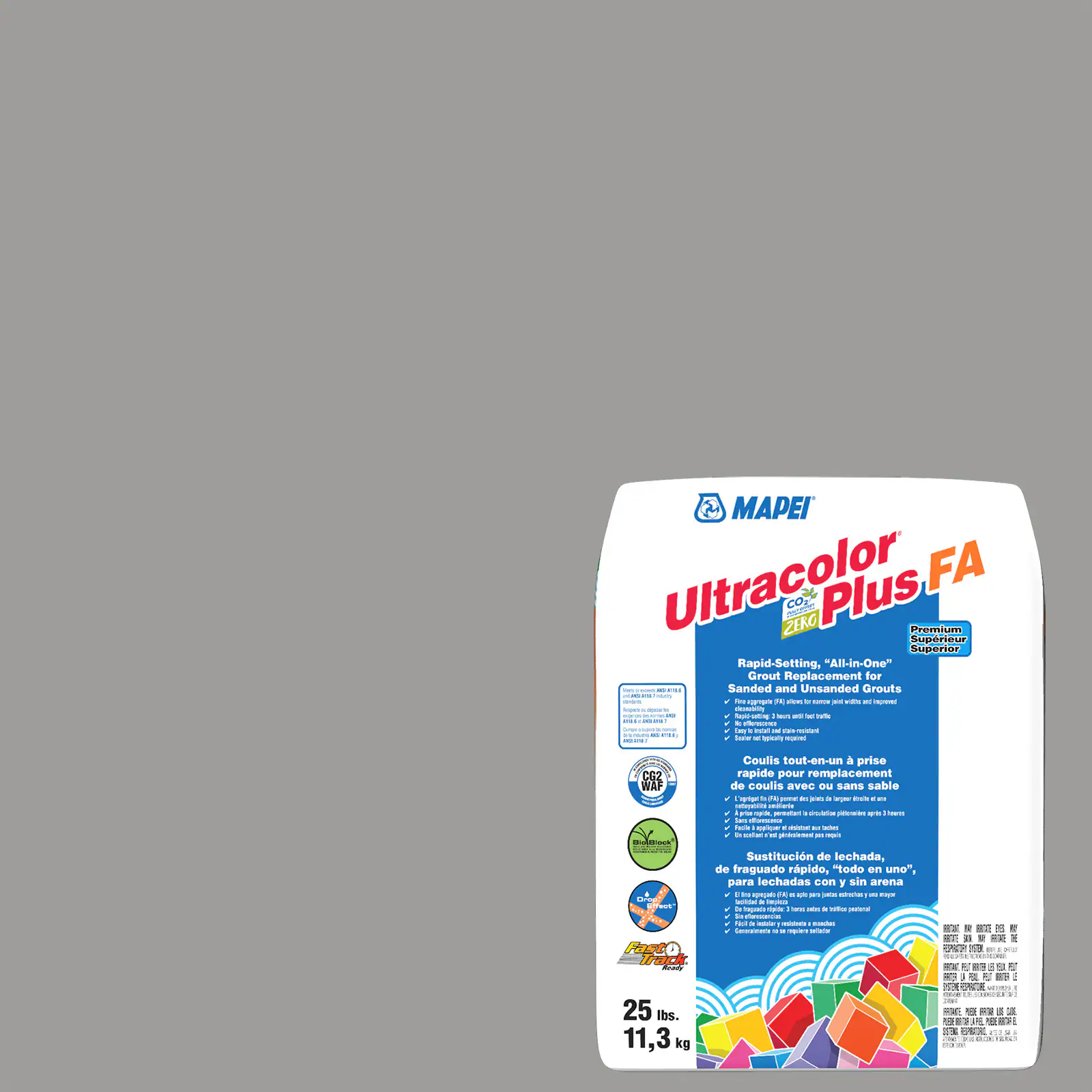 MAPEI Ultracolor Plus FA Grout 5104 Timberwolf 25 lbs