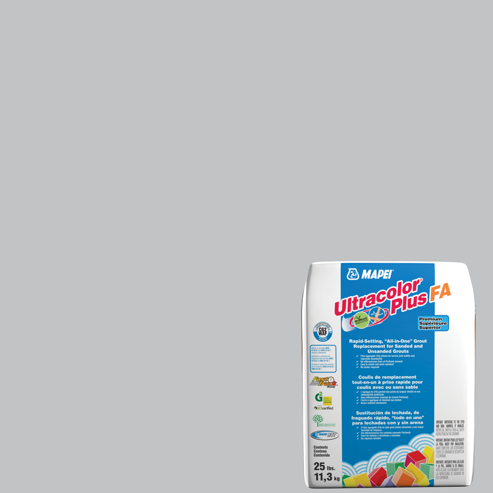 MAPEI Ultracolor Plus FA Grout 5101 Rain 25 lbs