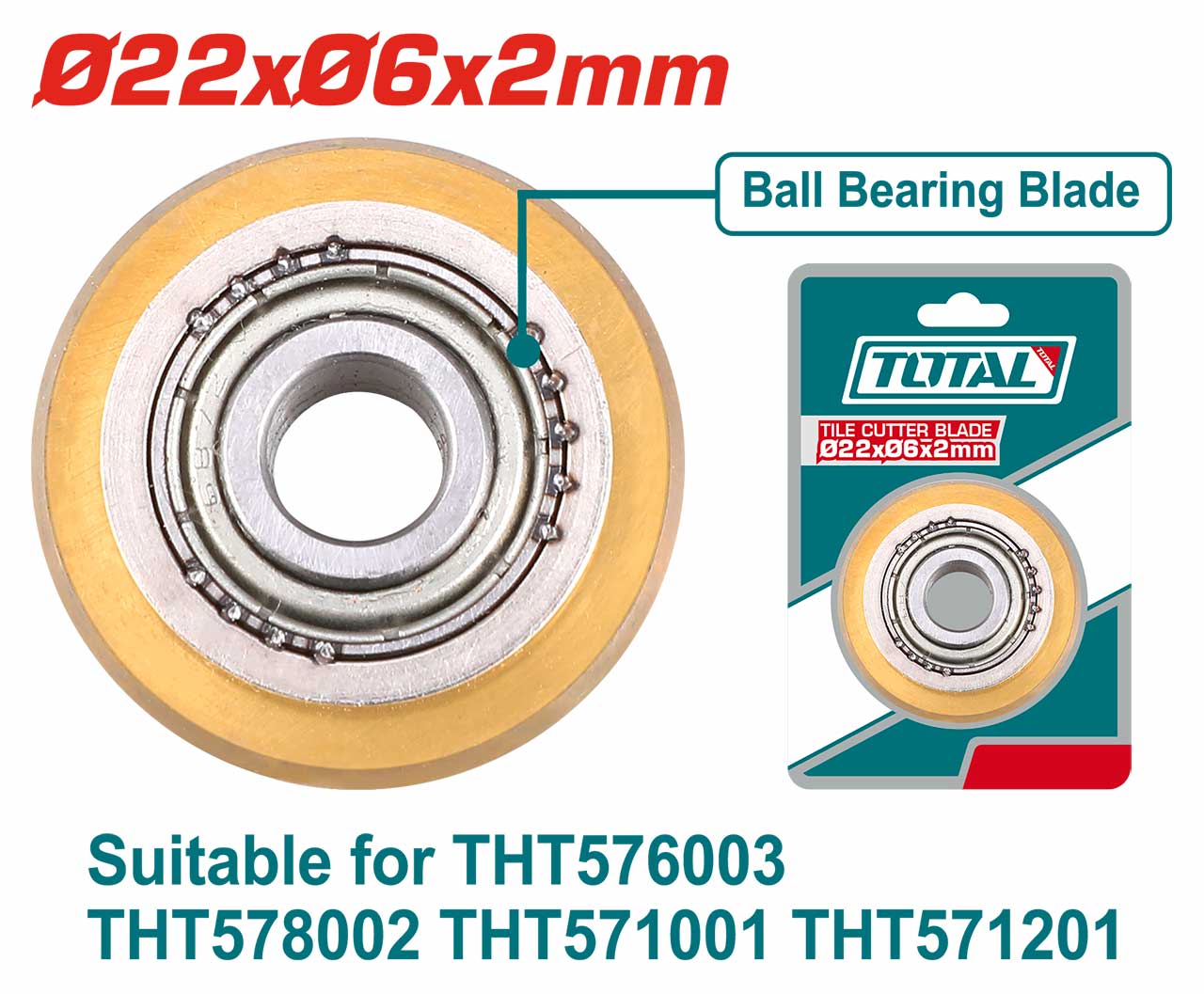 Total Tile Cutter Blade - 2 mm 