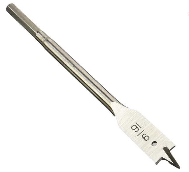 9/16" X 6" SPADE BIT 1/4"