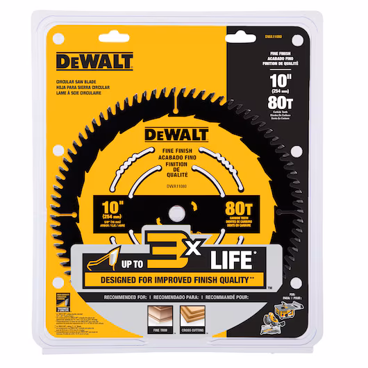Dewalt Saw Blade � 10" x 80T