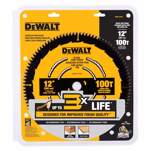 Dewalt Saw Blade � 12" x 100T
