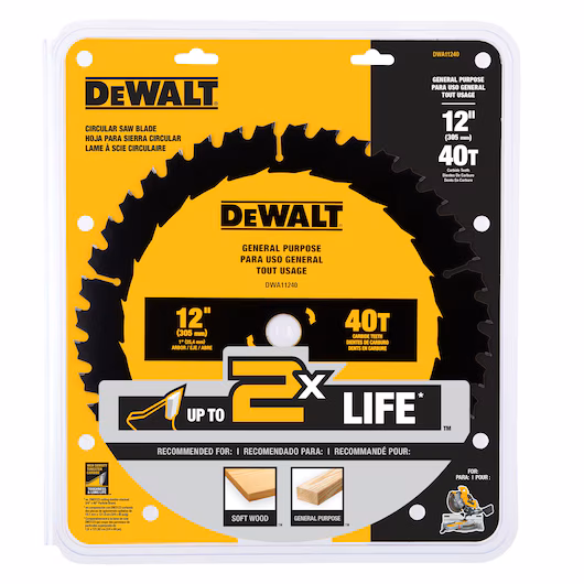 Dewalt Saw Blade � 12" x 40T