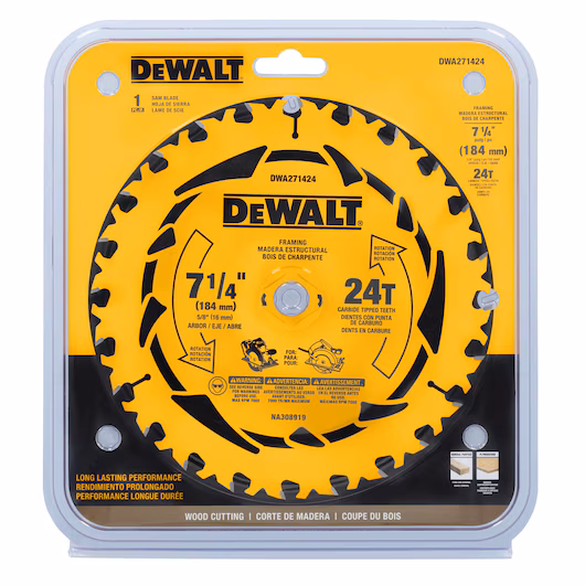 Dewalt Saw Blade � 7-1/4" x 24T (Pack of 2)