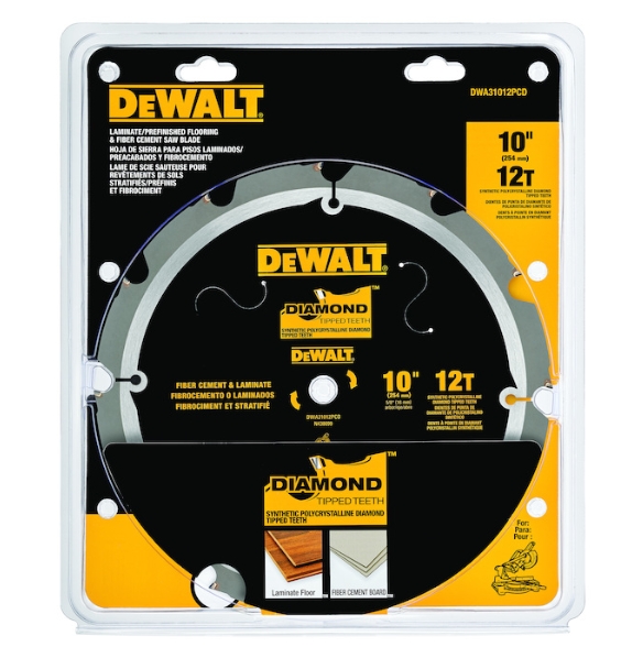 Dewalt Laminate Saw Blade � 10" x 12T