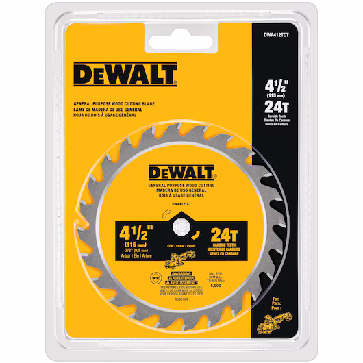 Dewalt TCT Saw Blade � 4-1/2" x 24T