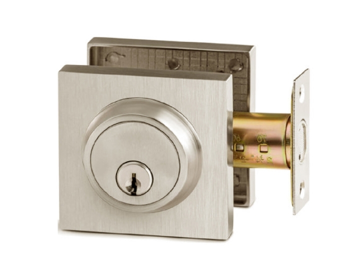 Toughguard Single Cylinder Square Deadbolt - Silver