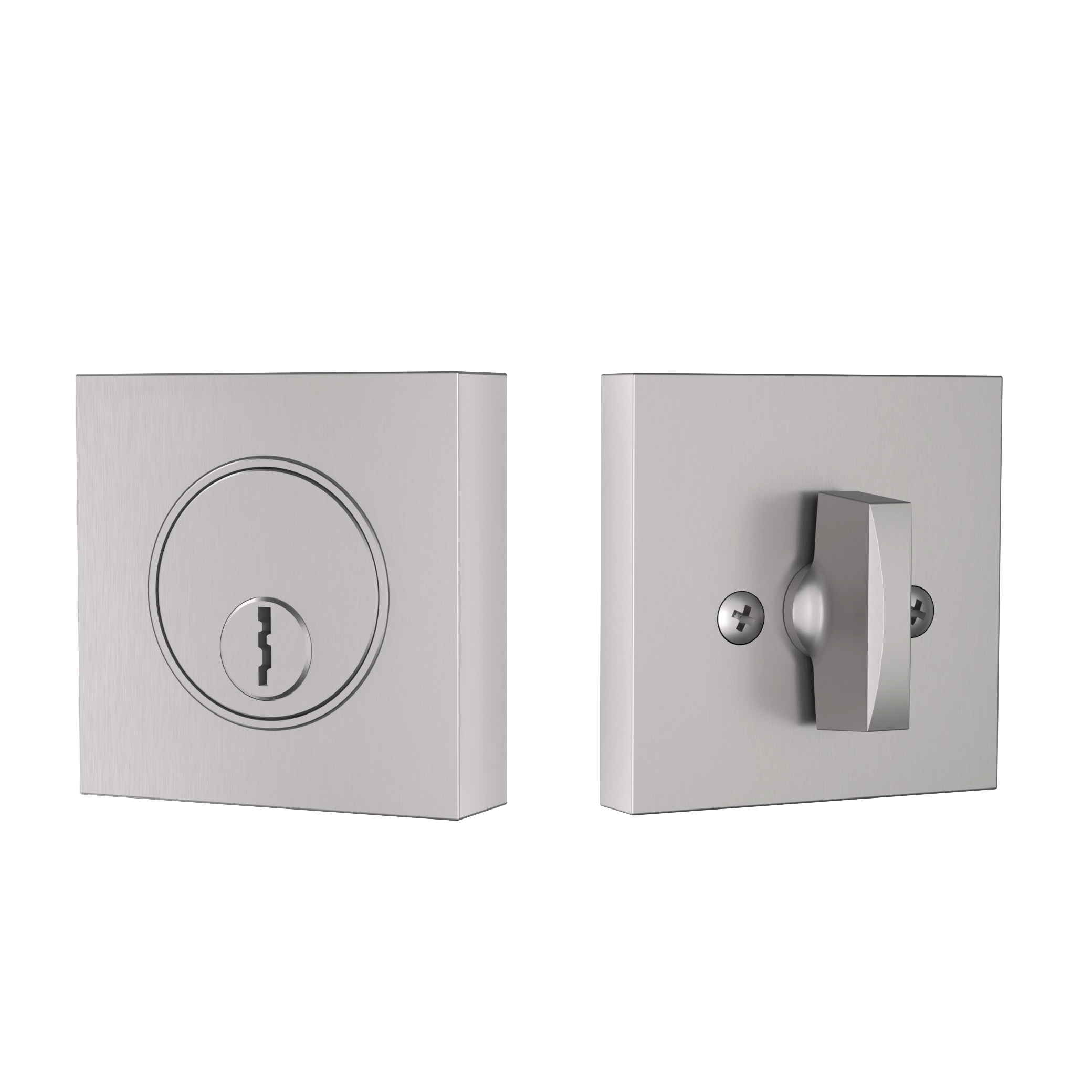 KPT Square Deadbolt - Silver