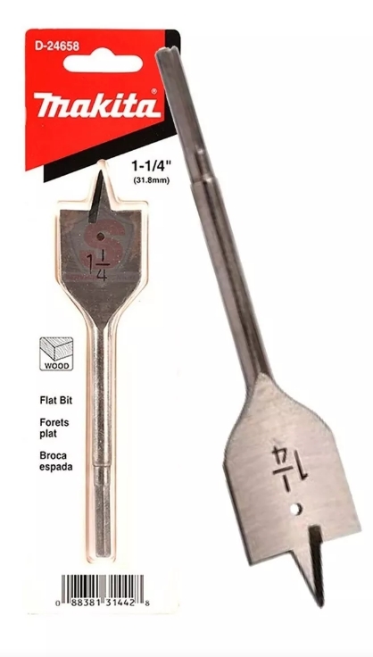 1-1/4" X 6-1/2" SPADE BIT 1/4"