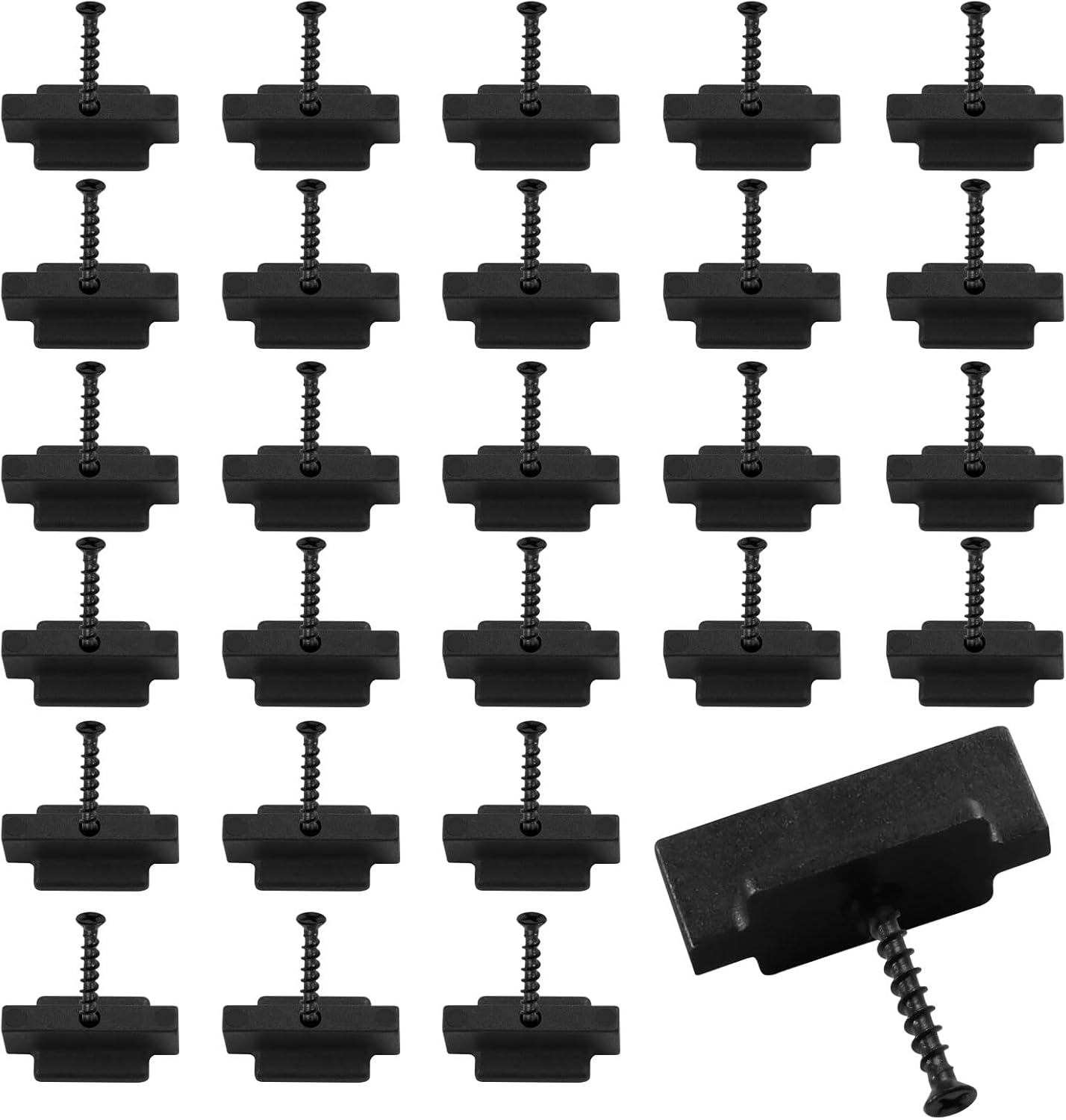 PLASTIC CLIPS WITH SCREW 100 PCS