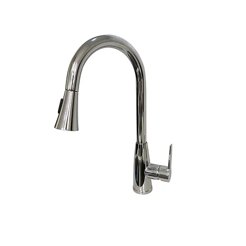 KPT Pull-Down Single-Handle Kitchen Faucet - Polished Chrome