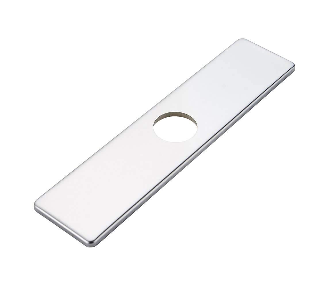 Faucet Plate Square Big - Chrome