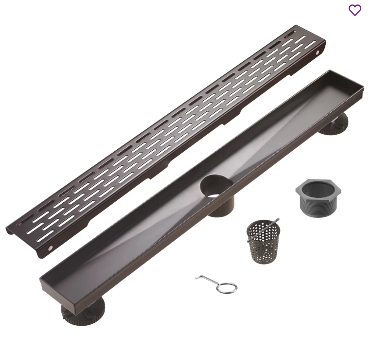 KPT Linear Shower Drain Grid � 36" Brushed 