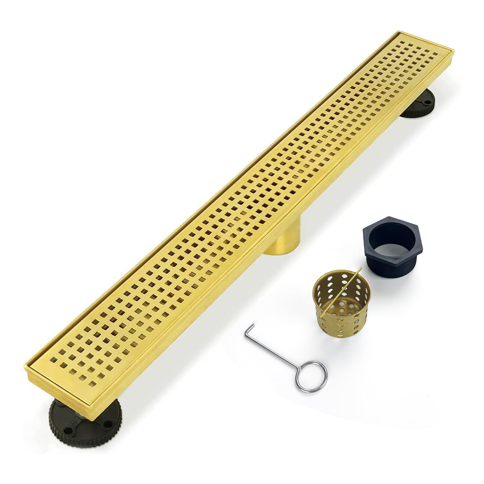 KPT Linear Shower Drain Grid � 24" Gold 