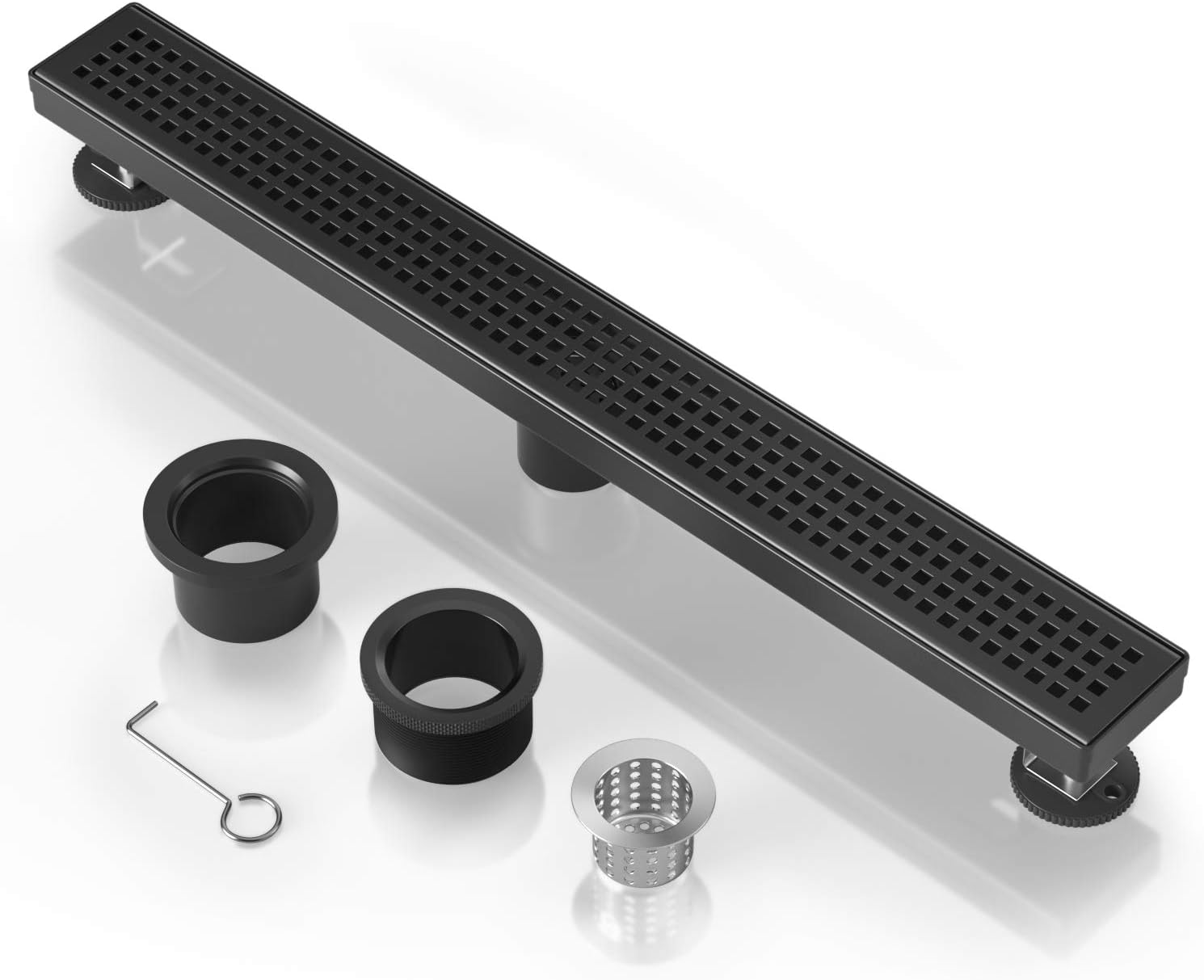 KPT Linear Shower Drain Grid � 24" Black