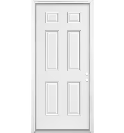 KPT 34-in x 80-in RH Solid Exterior Door