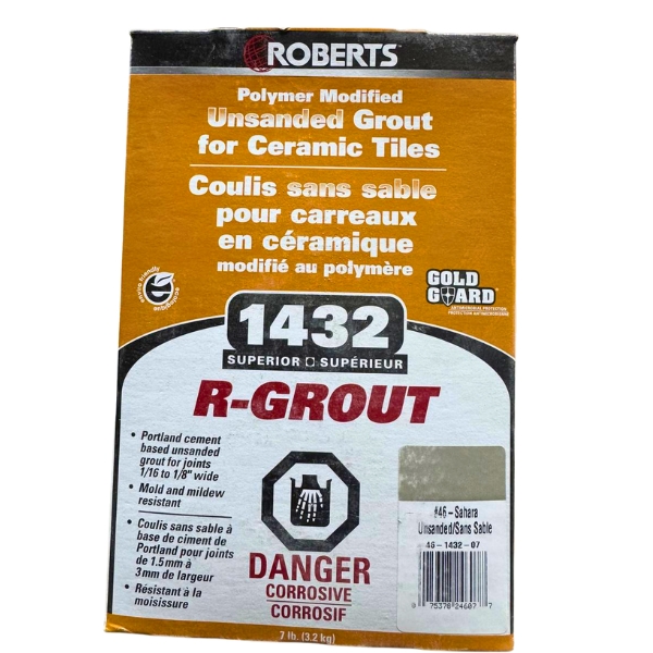 Roberts Sanded Grout Sahara 7 lbs 