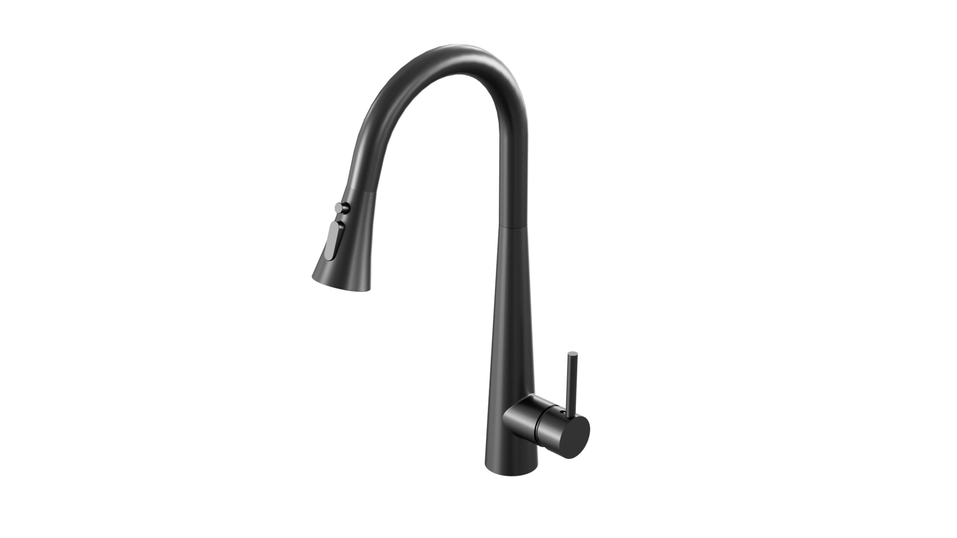 KPT Single-Handle Kitchen Faucet - Matt Black 