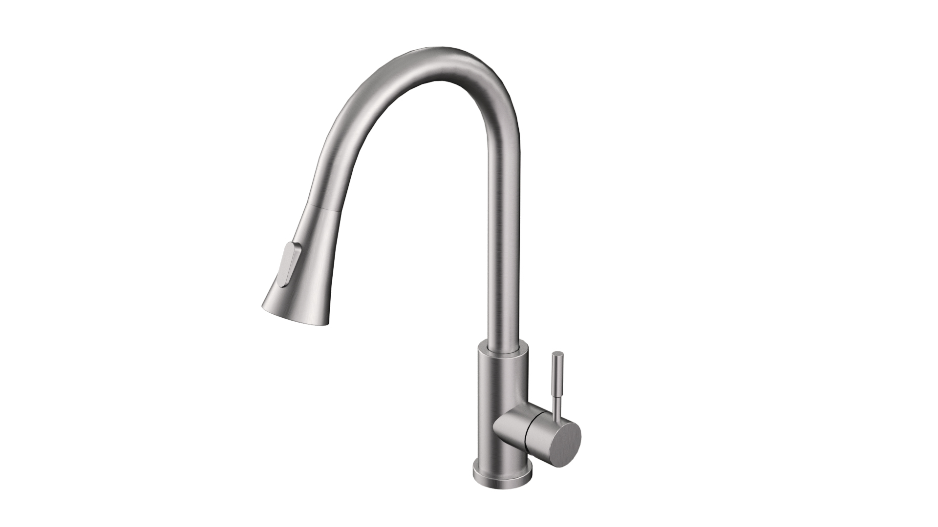 KPT Pull-Down Single-Handle Kitchen Faucet - Brushed Nickel