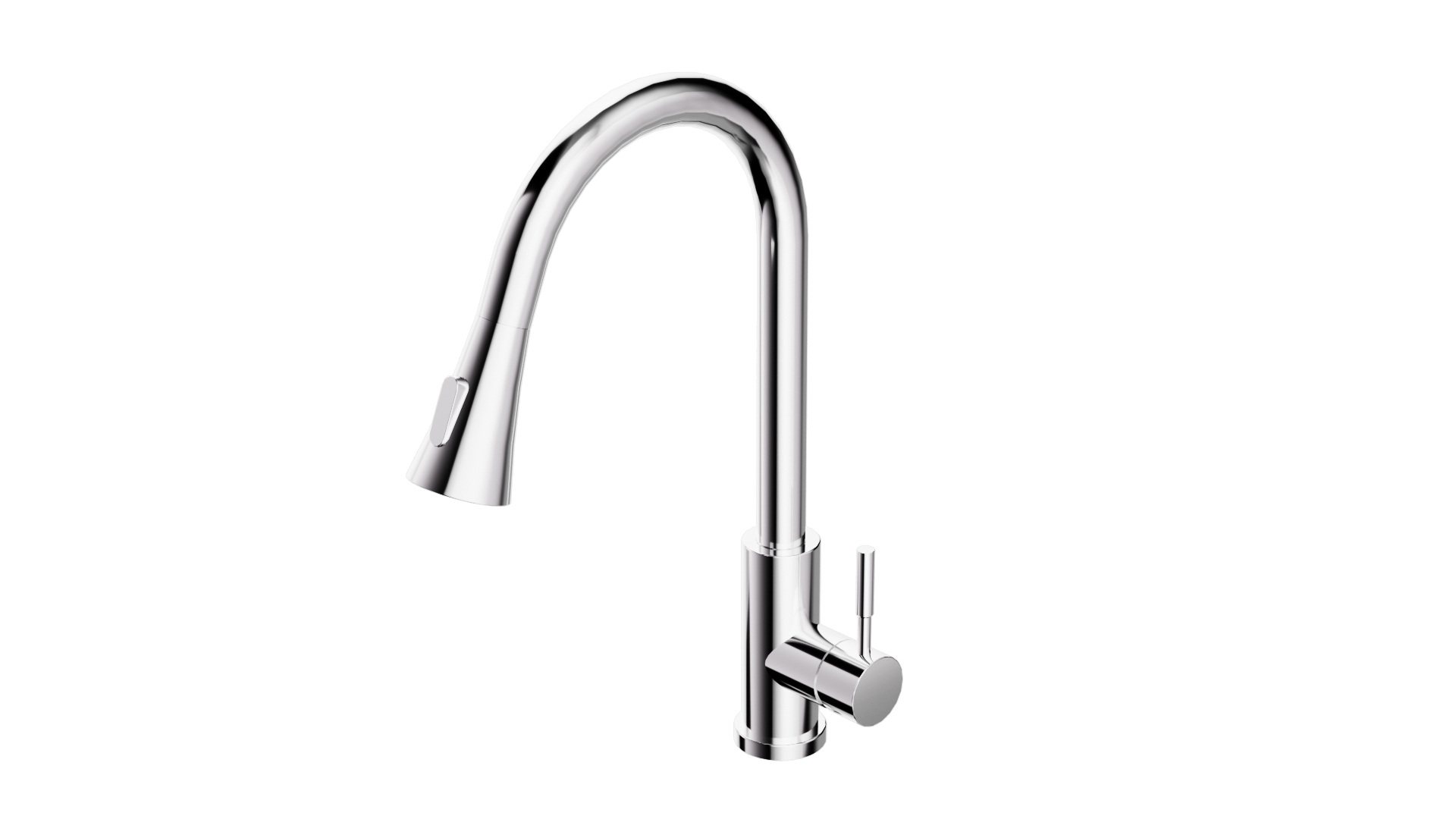 KPT Pull-Down Single-Handle Kitchen Faucet - Polished Chrome