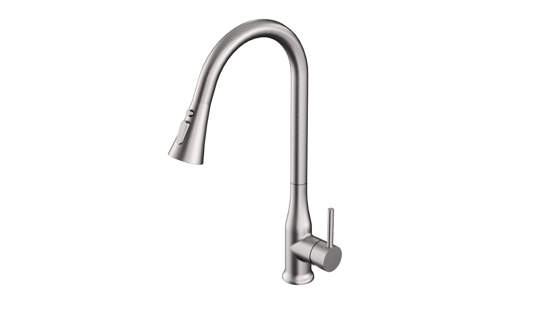 KPT Single-Handle Arc Kitchen Faucet - Brushed Nickel