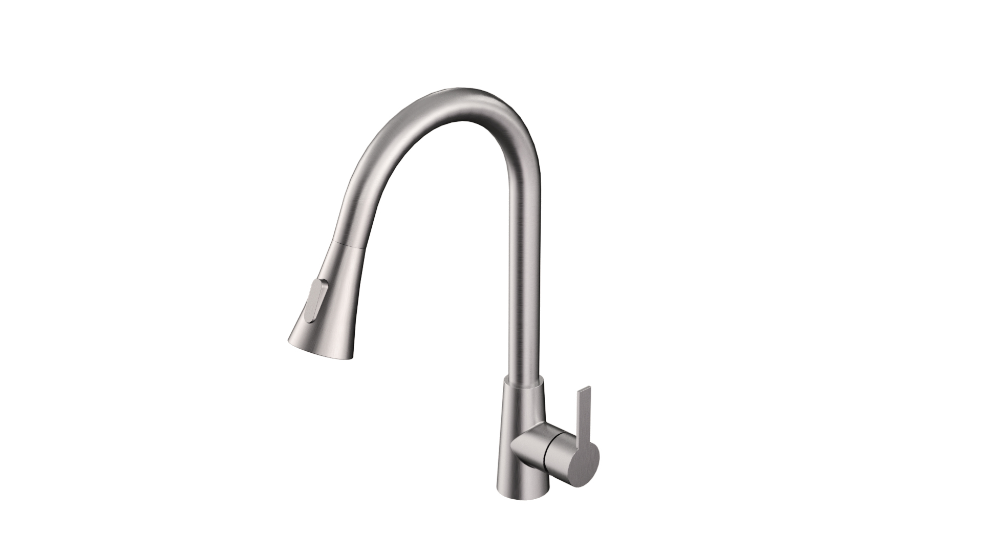 KPT Pull-Down Single-Handle Kitchen Faucet - Brushed Nickel