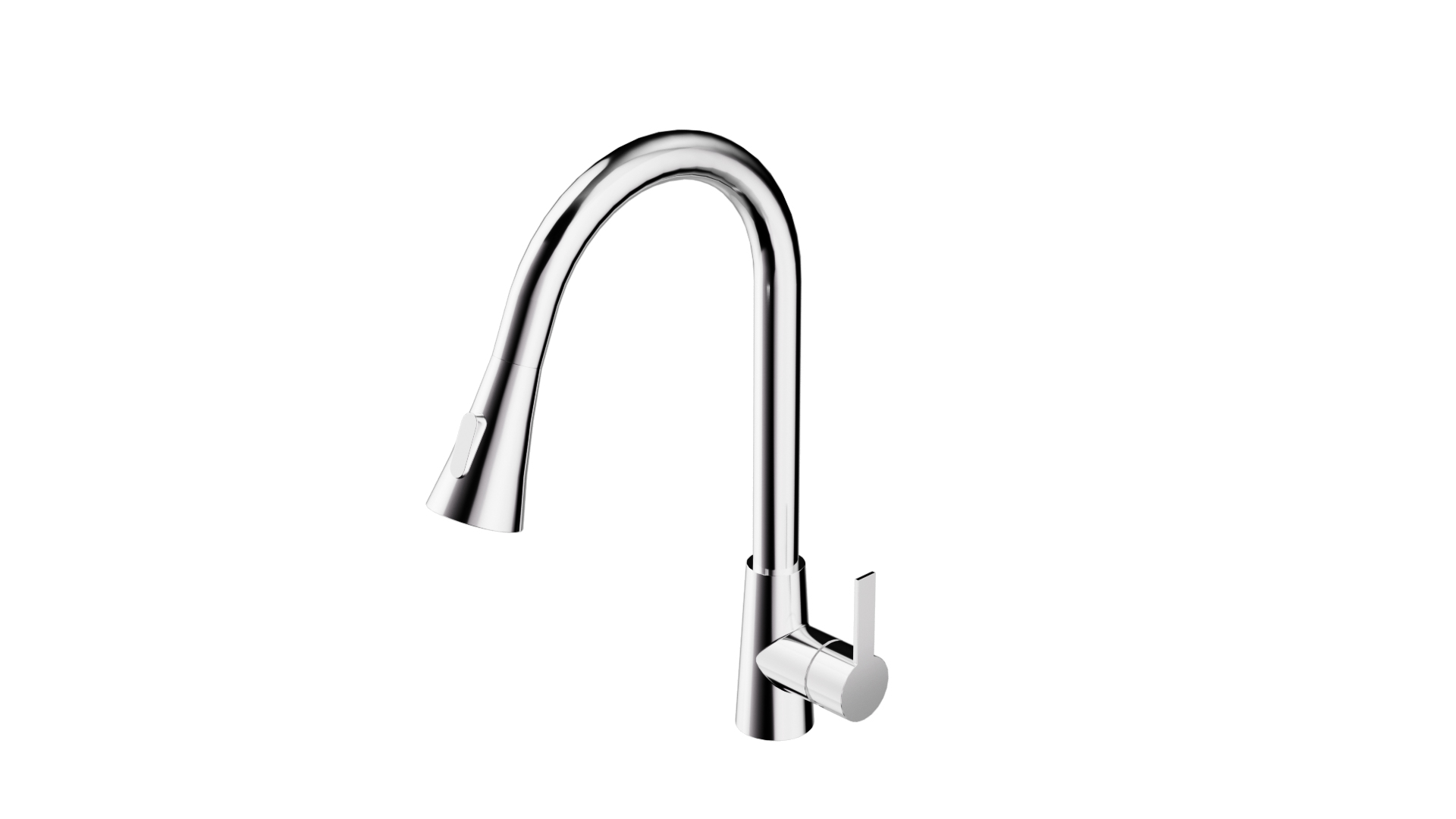 KPT Pull-Down Single-Handle Kitchen Faucet - Polished Chrome