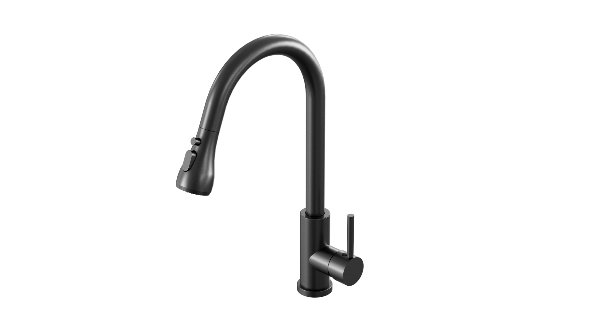 KPT Pull-Down Kitchen Faucet - Matt Black