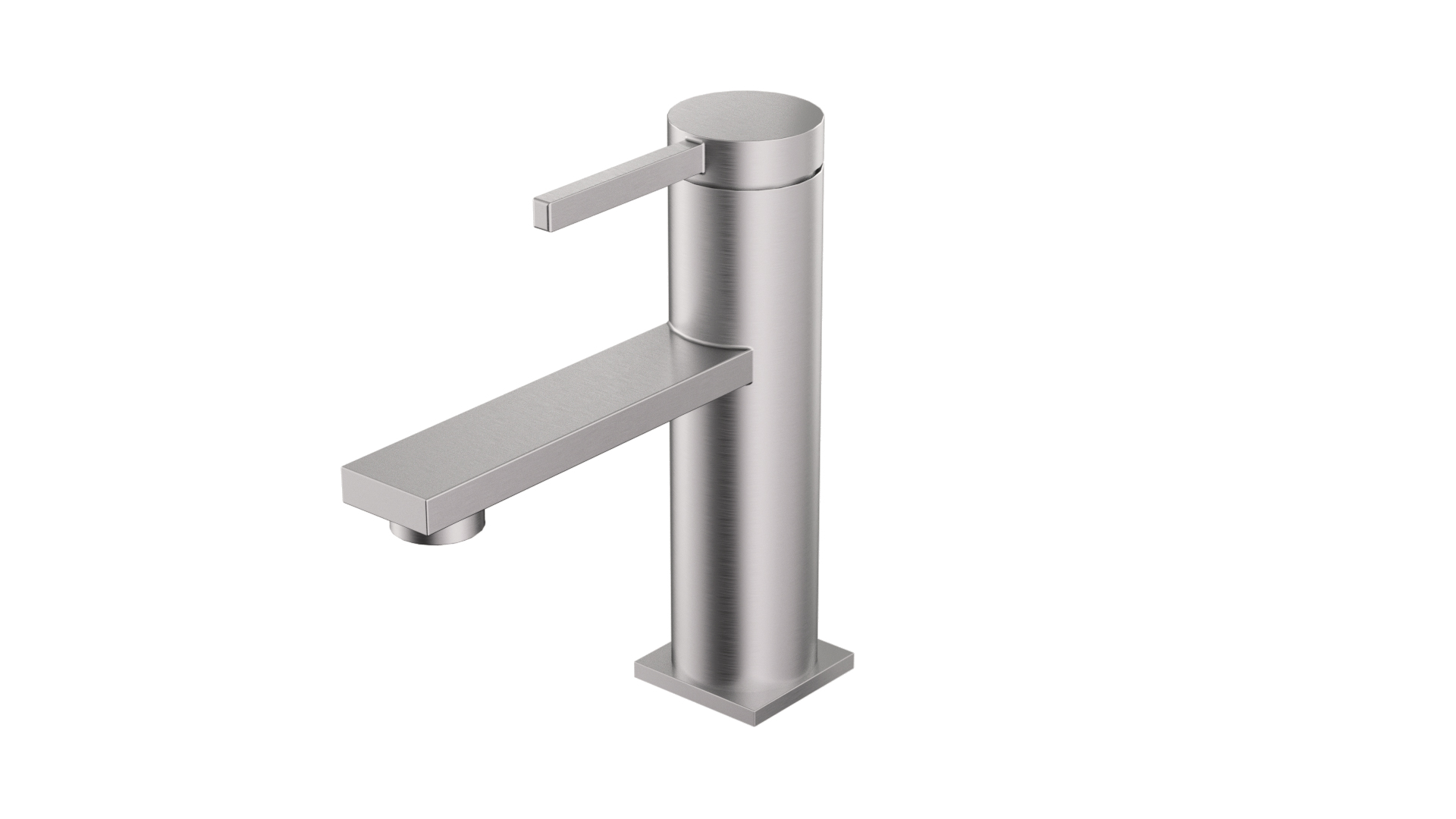 KPT One-handle Swivel Round Vanity Faucet - Brushed Nickel