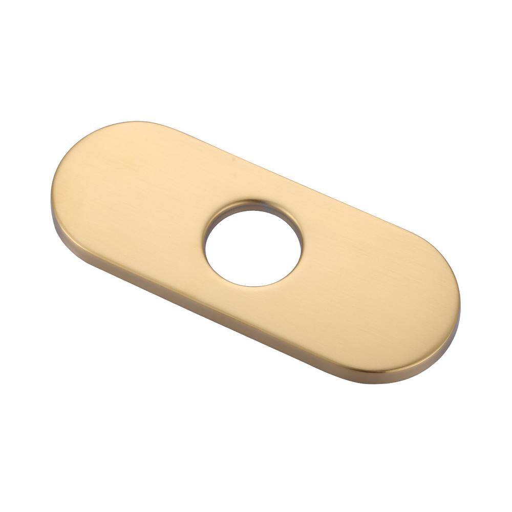 KPT Faucet Plate Round Small � Brushed Gold