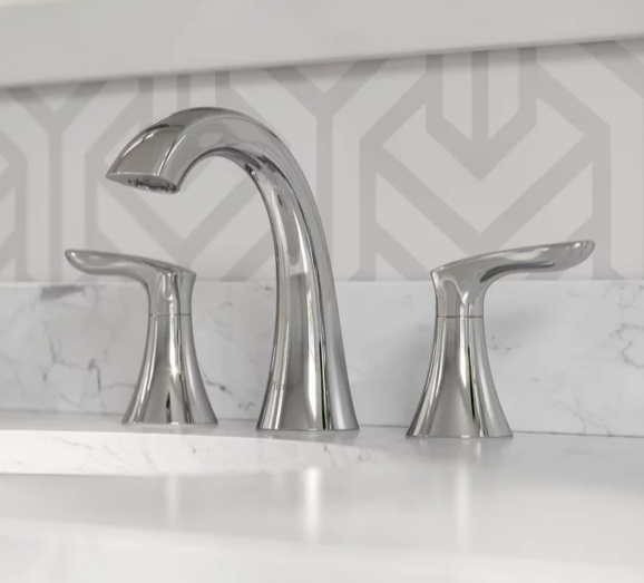 Pfister Weller 2-handle Widespread Vanity Faucet Polished Chrome 8"