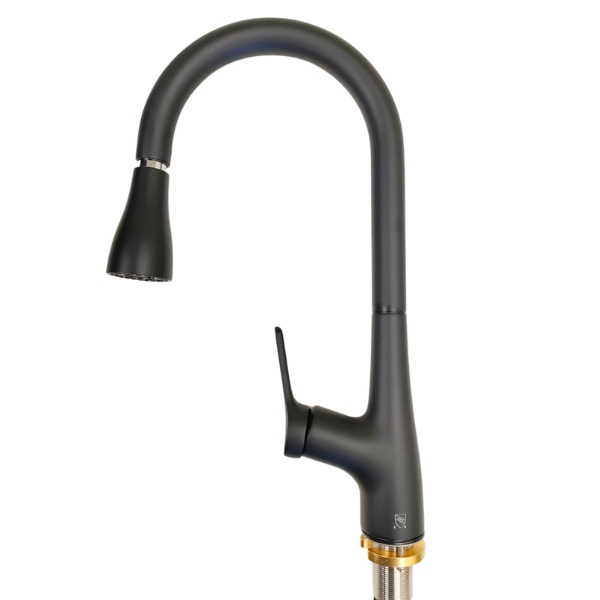 KPT Pull-Out Single-Handle Kitchen Faucet � Matt Black