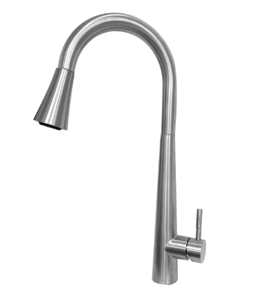 KPT Single-Handle Kitchen Faucet - Brushed Nickel 