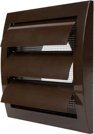 KPT Exhaust Vent with Steel Net Brown 4"